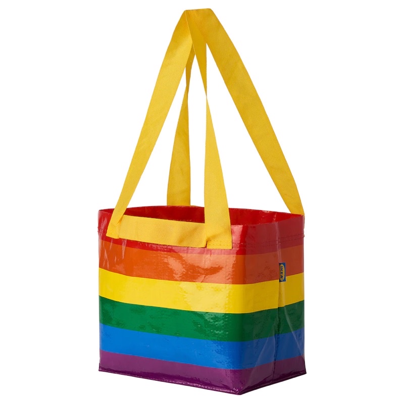 ถุง อิเกีย กระเป๋า IKEA กระเป๋าช้อปปิ้ง สีรุ้ง pride