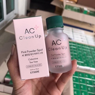 แป้งน้ำแต้มสิว Etude House Ac Clean Up Pink Powder Spot 15 ml.