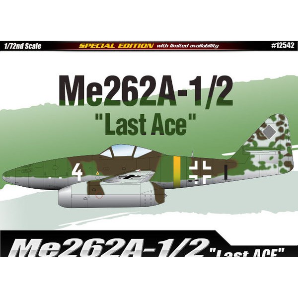 Academy Model 1/72 AC12542 Me262A-1/2 "LAST ACE"