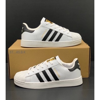 Adidas super สีขาวดำ(37…45)ผู้หญิงผู้ชายรองเท้าผ้าใบ🔥
