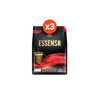 โปรโมชั่น : LOR ESSENSO Microgroud Coffee กาแฟลอร์ เอสเซ็นโซ่ กาแฟสำเร็จรูปผสมกาแฟคั่วบดละเอียด ขนาด 25 ซอง 3 ถุง