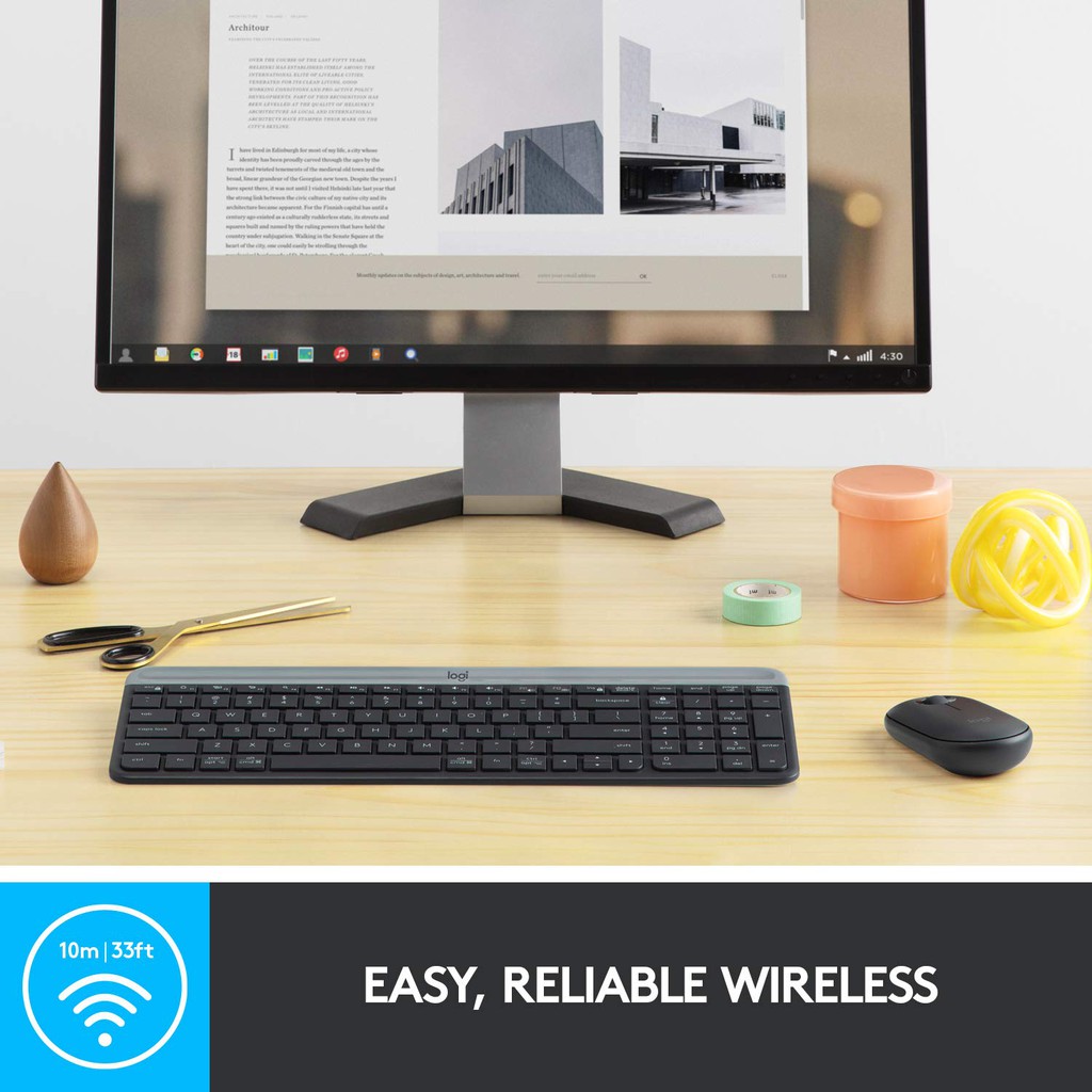 ⚡️คีย์บอร์ดและเมาส์ไร้สาย⚡️ LOGITECH MK470 SLIM WIRELESS COMBO คีย์ไทย-อังกฤษ Warranty 1 - y รูปที่ 7