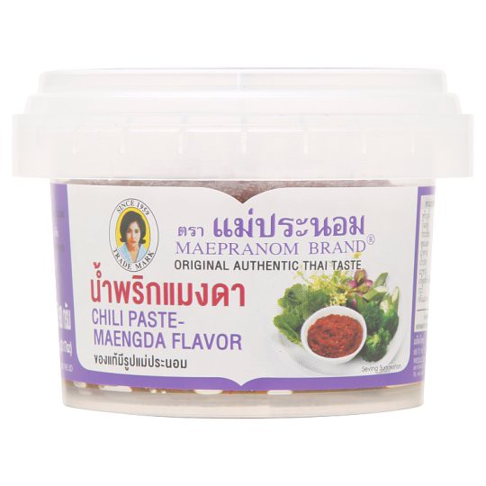 ราคาพิเศษ!! แม่ประนอม น้ำพริกแมงดา 90กรัม Mae Pranom chili pimp 90 grams