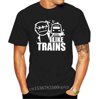 เสื้อยืดวินเทจขายดี เสื้อยืดลําลอง แขนสั้น พิมพ์ลาย I Like Trains Memes Funny Asdf Inspired Parody Asdf Movie Comic Tee