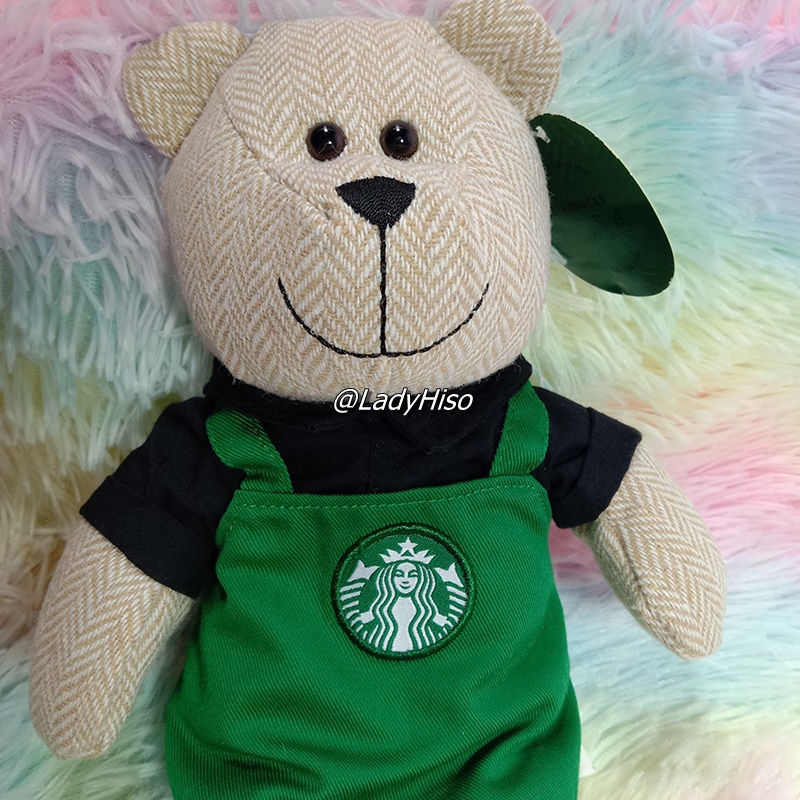 💟 ของพรีเมี่ยม ตุ๊กตา STARBUCKS 💟 ตุ๊กตาหมี ชุดบาริสต้า Starbuck Barista Bearสตาร์บัคส์ Doll Premium หมีบาริสต้า