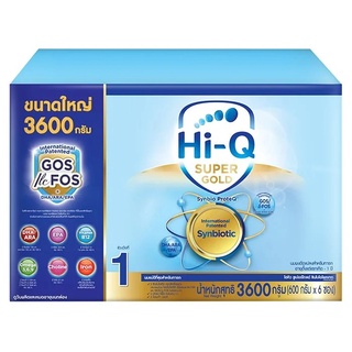 แหล่งขายและราคาHi-Q Super Gold Synbio Proteq Infant Formula ไฮ-คิว ซูเปอร์โกลด์ซินไบโอโพรเทก นมผงสูตร 1 3600 กรัมอาจถูกใจคุณ