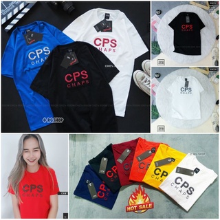 🔥ขายดี🔥 CPS-CHAPS ~ เสื้อยืดซีพีเอส-แช้ป งานปักนูน Cotton100% (CPS,ปักนูน)