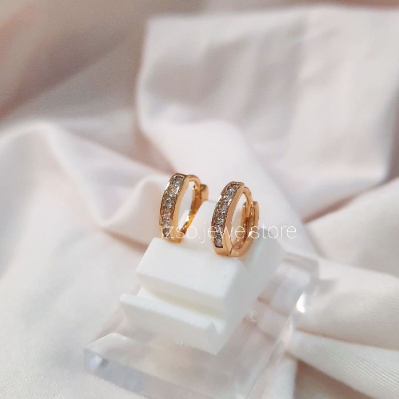 Izso Jewels - ต่างหู Tulsa - ต่างหูแบบหนีบสําหรับผู้ใหญ่ป้องกันสนิม