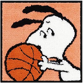 พรม snoopy 38x38cm basketball