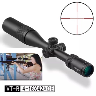 ORIGINAL Discovery กล้องติดปืนยาว VT-R 4-16x42 AOE High Shock Proof Scope3-12x42AOEสายตาโลหะซูมซูมสายตา