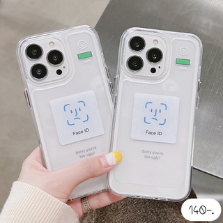 ✨มาใหม่ค่า✨ เคสใส เคสใสมินิมอล เคสลายมินิมอล 😊ใสปุ่มเงินลาย Face ID