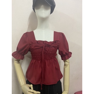 เสื้อสม๊อกแต่งแขนตุ๊กตาสวยเก๋