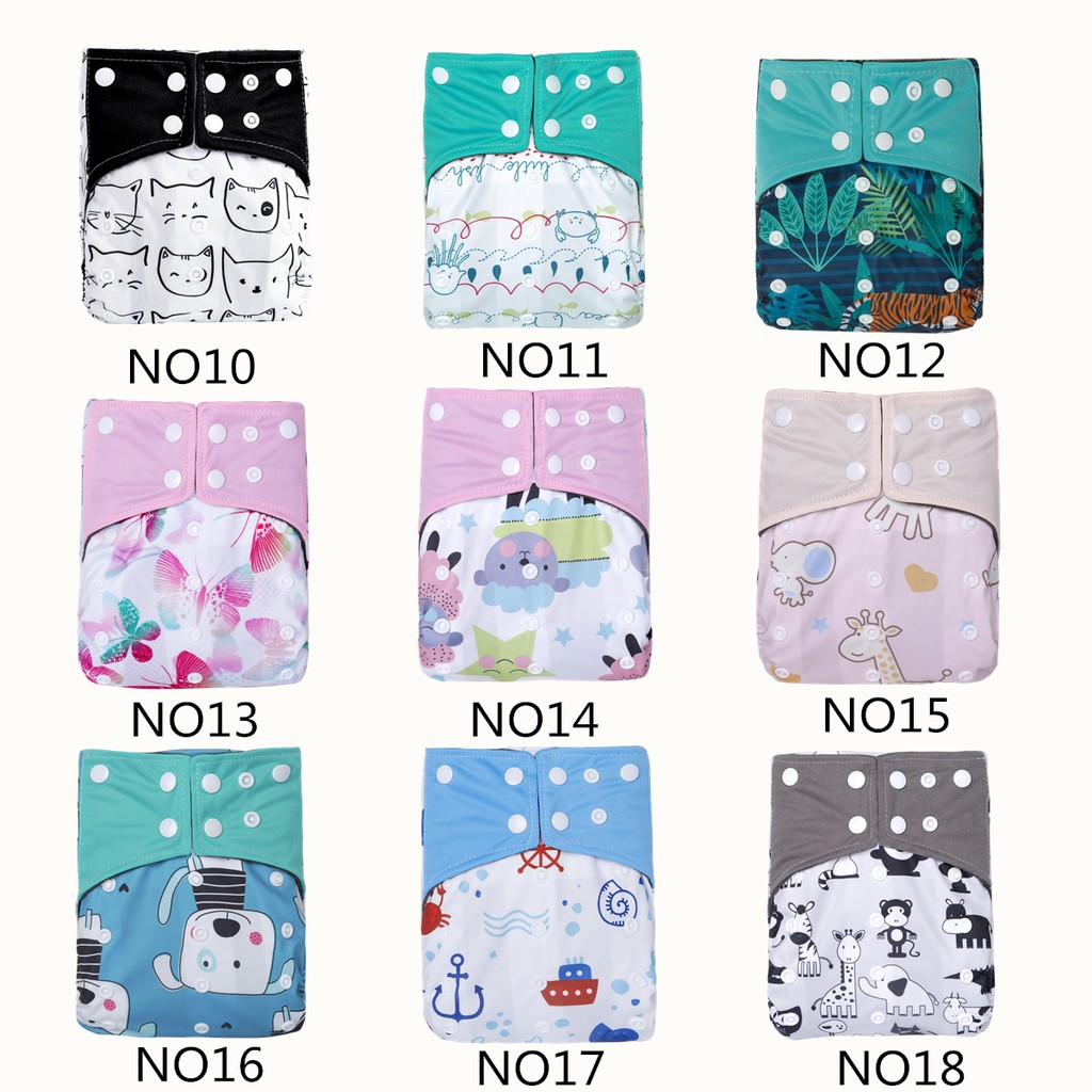 Cloth Diaper 1 Set With Bamboo Charcoal Inserts In Stocks / การออกแบบที่มีสีสันผ้าอ้อมผ้า 1 ชุดด้วยถ่านไม้ไผ่แทรก ราคา ถูกที่สุด ดีลบีเคเค แกลเลอรีภาพที่ 2