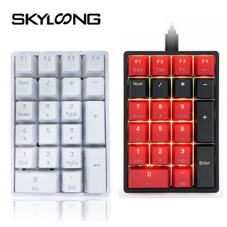 【พร้อมส่ง】SKYLOONG Gk21s SK21S SK21 คีย์บอร์ดบลูทูธ 5.1 PBT ไฟ RGB Type-C ตั้งโปรแกรมได้