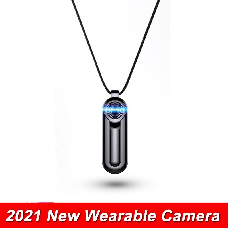 Mini Kids Audio Video Recorder กล้อง HD 2021P แบบพกพาสร้อยคอเครื่องบันทึกวิดีโอกีฬา DV DVR Body Camc