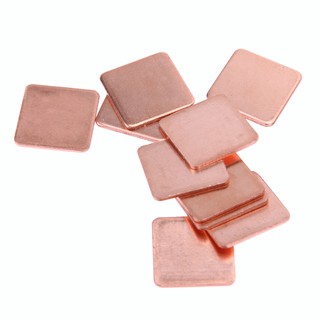 [OTICLE] 10 pcs 15mmx15mm 0.3mm to 2mm Heatsink Copper Shim Thermal Pads for Laptop