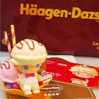 [Ashali] Popmart POPMART DIMOO Hagendas Joint Lohas Angel-Hagendas Cooperation Edition Limited ตุ๊กตาไอศกรีมลิฟท์ แฮนด์เมด