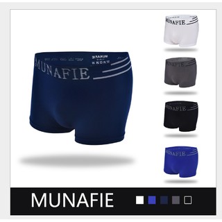 Boxer  Munafie** 1แพค 5ตัว กางเกงในชายขาสั้น พร้อมซองแพคเกจทุกตัว