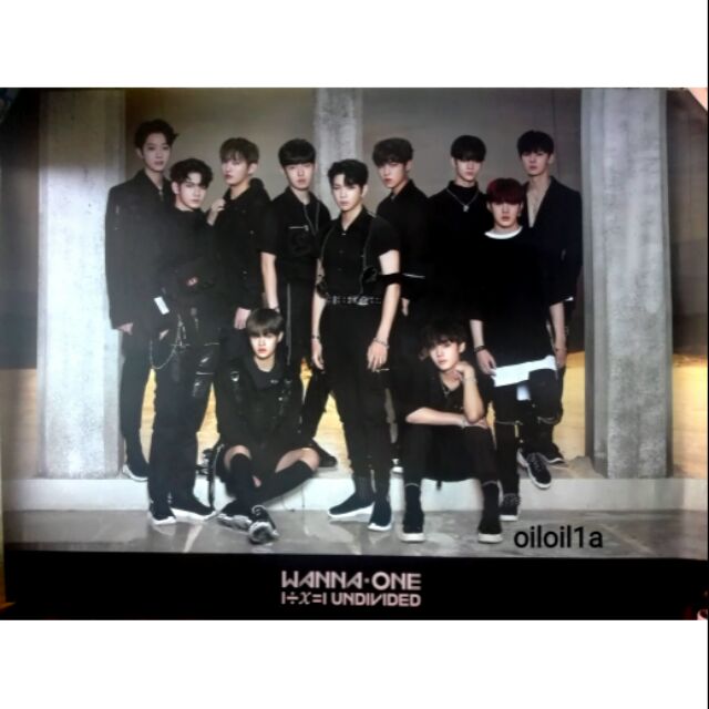 พร้อมส่ง โปสเตอร์ Wannaone undivided
