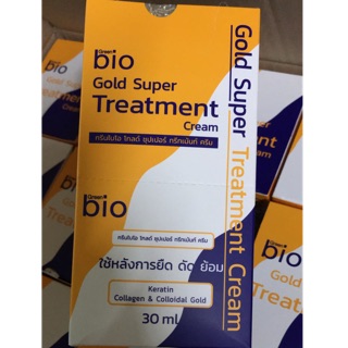 (ขายยกกล่อง12ซอง)หมักผมไบโอโกลด์ซุปเปอร์ Bio gold super treatment