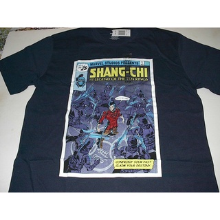 ถูกสุดๆพร้อมส่ง เสื้อยืดแขนสั้น ผ้าฝ้าย 100% พิมพ์ลายการ์ตูน Shang Chi Legend Of Ten Rings สีกรมท่า ขนาดใหญ่ หลากสี แฟชั