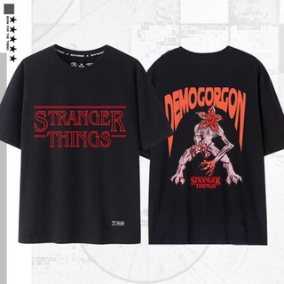 ย้อนยุคเสื้อซีรี่ย์ดังจากSTRANGER THINGS 2022 oversizeฤดูร้อนหลวมนักเรียนผู้ชายและผู้หญิงเสื้อยืดแขนสั้นS-5XL