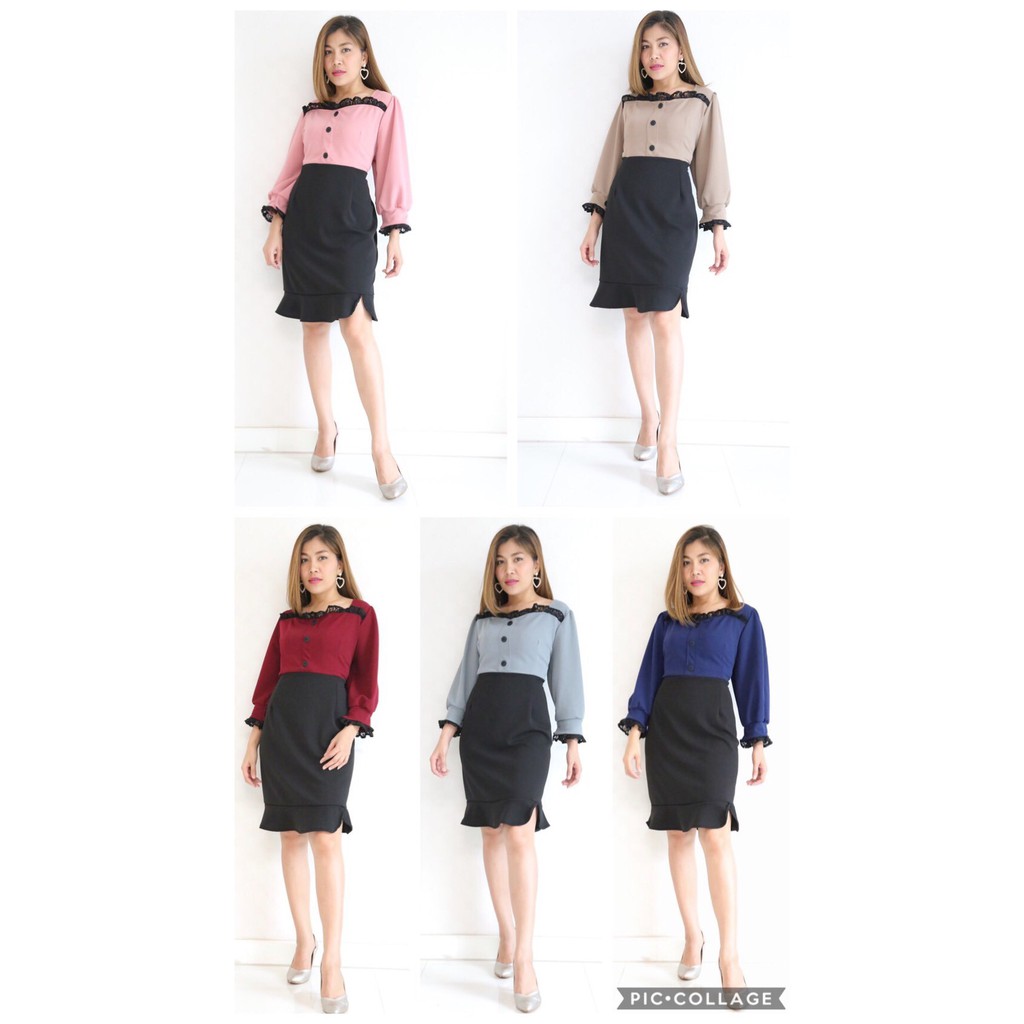 ชุดเดรสสาวอวบ JJ shop