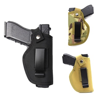 IWB Left Right Hand Gun Holster Hunting Airsoft Case for Glock 17 Beretta M9 G2C Makarov Universal 9mm Pistol Mag Pouch