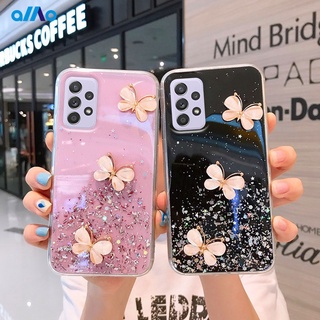 เคสโทรศัพท์ ซัมซุง Samsung A52S A51 A71 5G คริสตัลผีเสื้อตกแต่ง เลื่อมแวววาว เคสซิลิโคนนิ่ม Samsung A52S Phone Cover Case