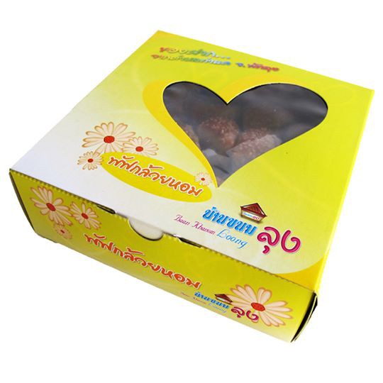 พัฟกล้วยหอม ของฝากพัทลุง น้ำหนักสุทธิ 300 กรัม