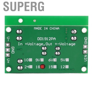 Superg DC-DC Positive &amp; Negative Voltage Boost-Buck Converter Output ±5V 6V 9V 10V 12V 15V 18V 24V