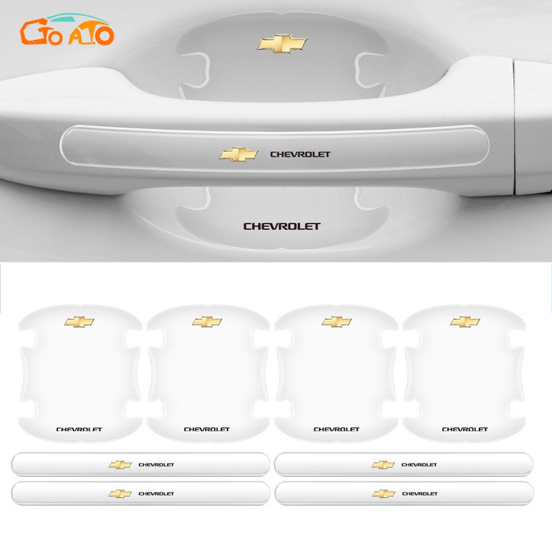 Gtioato รถประตูโปร่งใส Scratch ทนสีฟิล์มเมื่อเปิดสติกเกอร์ตกแต่งรถ Anti-Scratch รถสําหรับ Chevrolet Sonic Captiva Cruze Aveo Camaro Optra