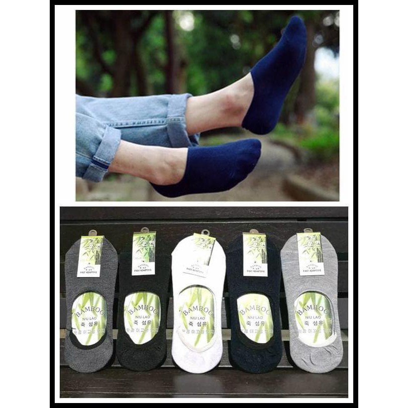 BAMBOO FIBER SOCKS ORGANIC BAMBOO FIBER MENS ถุงเท้าล่องหน 002