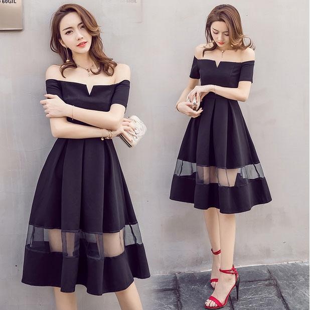 Toply shop Korea Sexy Dress ชุดสตรี ซุกกระเบื้องรวมกัน
