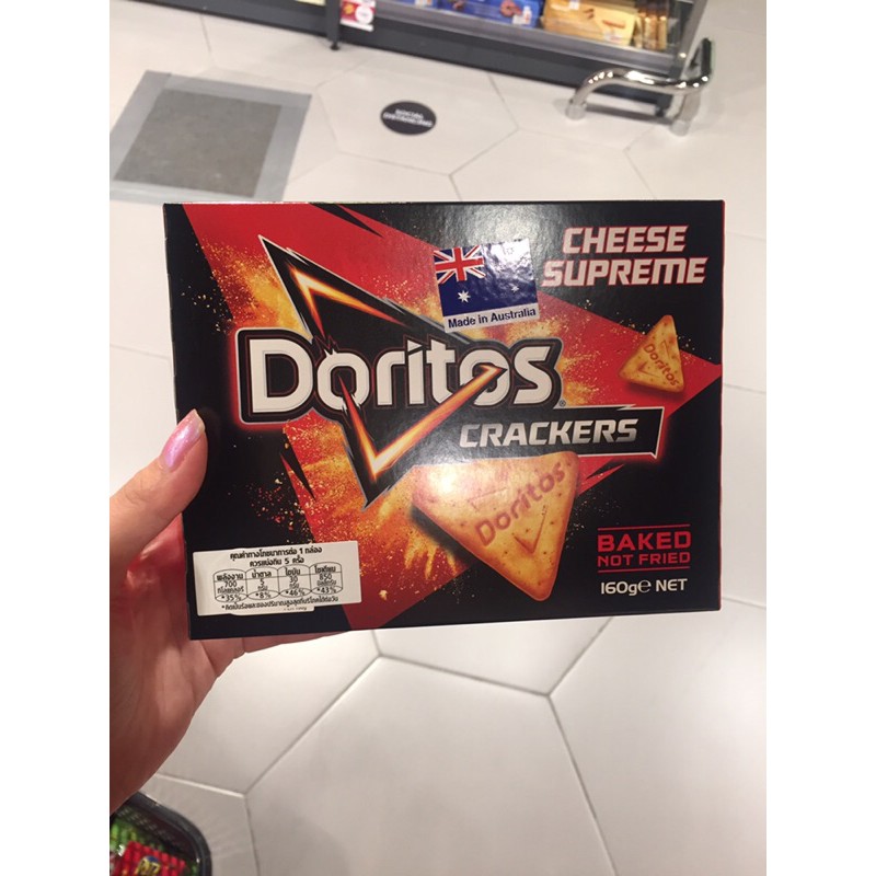 🧀🧀🧀Doritos Crackers Cheese Supreme🧀🧀🧀 📌160g 📍นำเข้าจากออสเตรเลีย🇦🇺🇦🇺🇦🇺