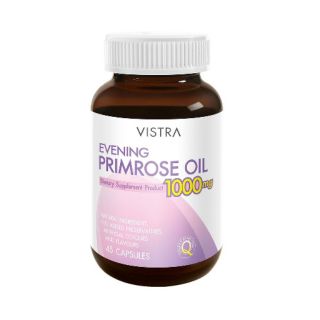 Vistra EVENING PRIMROSE OIL 1000MG. plus vitamin E วิสทร้าอีฟนิ่งพริมโรส 1000 มก. 45 แคปซูล