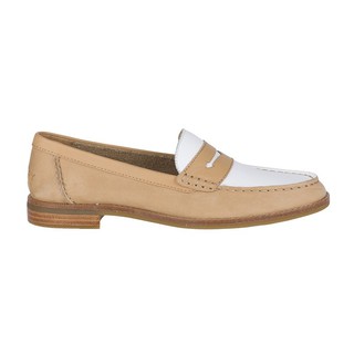 Sperry รุ่น Seaport Penny Tri Tone รองเท้าลำลองหนัง ผู้หญิง สี Natural - STS83410