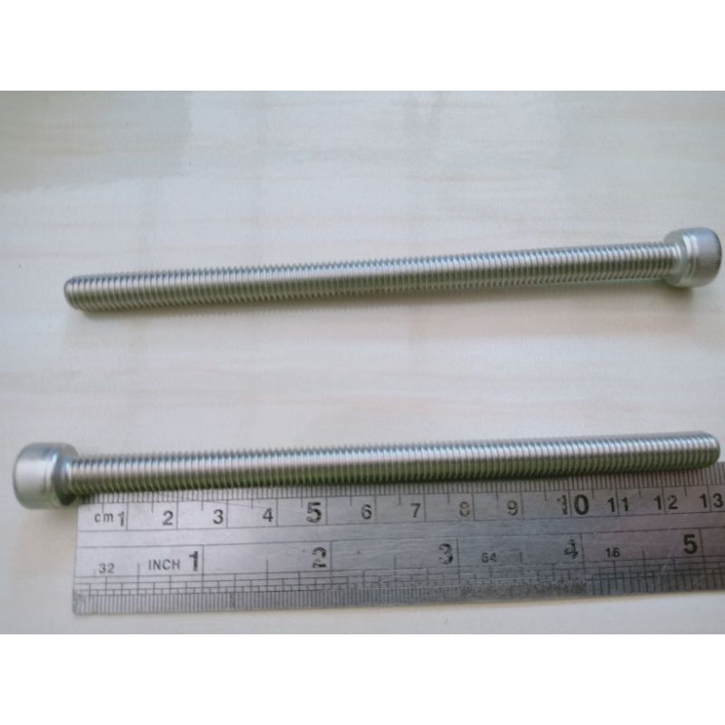BOLT L 12/ 8mm x 13cm กุญแจ L6 สแตนเลส
