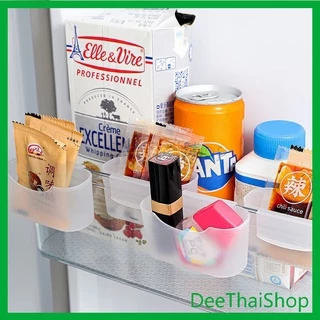 DeeThai กล่องแขวนเก็บเครื่องปรุงรสข้างประตูเย็น ขนาดเล็ก 1 คู่ refrigerator storage