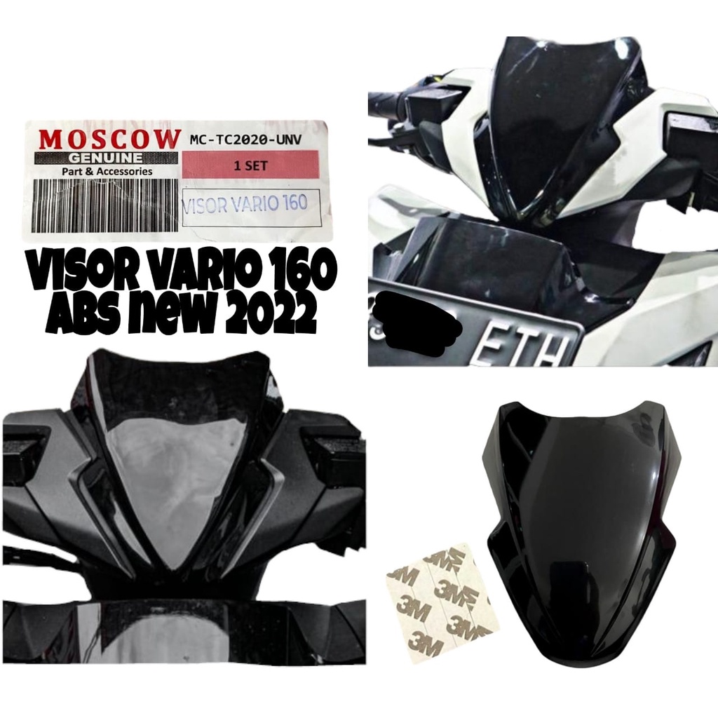 VISOR VARIO 160 ABS ใหม่ 2022 BLACK VISOR VARIO 160 CBS รุ่น LIKE ORIGINAL HONDA NEW WINSIL VARIO 16