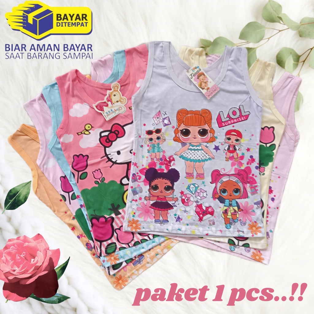 1 ชิ้น GIRLS SINGLET//CHILDRENS SINGLET//CHILDRENS TOP//CHILDRENS SINGLET//GIRLS UNDERWEAR///GIRLS T