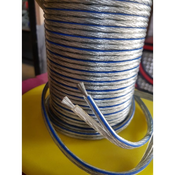 ยกม้วนสายลำโพง WIRE MAN 14awg ทองแดงชุบเงิน