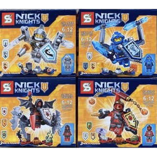 ชุดตัวต่ออัศวิน SY721 NEXO Knights เซ็ท 4 กล่อง บ้าน