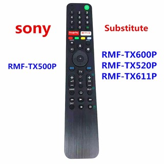 รีโมตคอนโทรล SONY RMF-TX500P พร้อม Netflix Google Play สําหรับ SONY 4K UHD Android Bravia TV XG95 AG9 Series X85G Series KD-43X8000H KD-49X8000H KD-55A8H KD-55X8000H