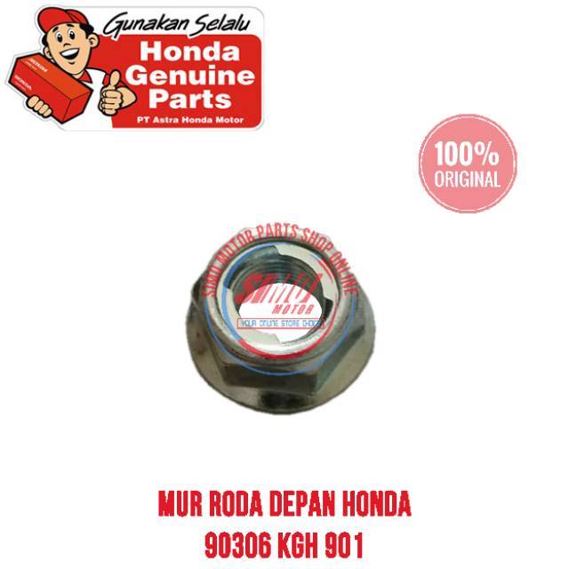 BT4 น็อตล้อหน้าและสลักเกลียวสําหรับ Honda Vario Beat 90306 KGH 901 Original