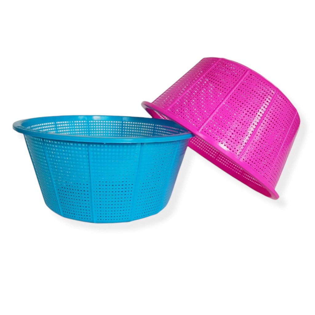 Small Evting ( แพ็คล่ะ 12 ใบ ) ตะกร้า ตะแกรงใส่ของ พลาสติก No.111A สีหวาน ตะกร้ากลม ตะกร้าใส่ของ ตะแกรง ยกโหลราคาถูก - รูปที่ 2