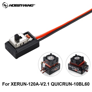 Hobbywing สวิตช์ไฟฟ้า สําหรับรถบังคับวิทยุ SENSORED ESC QUICRUN-10BL60 10BL120-SENSORED XERUN XR10 Justock XERUN-120A-V2.1 1/10