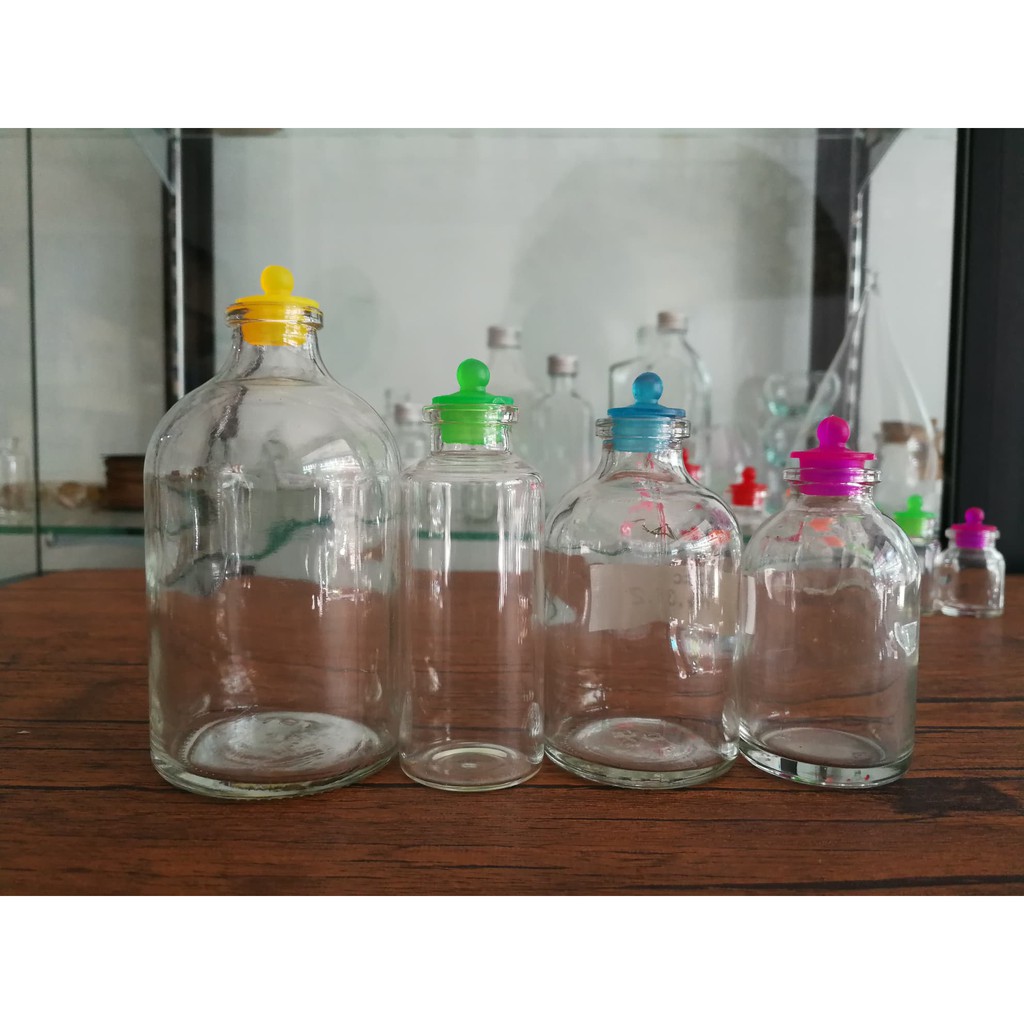 ขวดแก้วจุกยางสี 5 ml- 100 ml ใส่โค้ด ลด 50 บาท ใส่โค้ด WSEP7CL4