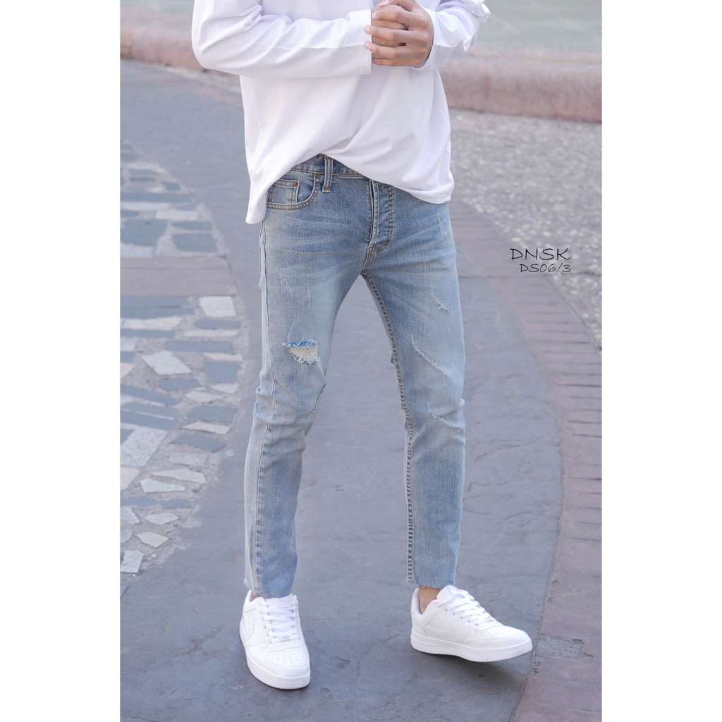 Cropped Skinny Fit Jeans กางเกงยีนส์ทรงเดฟ ขาเต่อ No.DS06/3