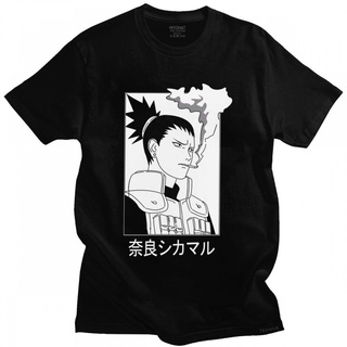 อะนิเมะนารูโตะเสื้อยืดชิกามารุนาราเสื้อยืดผู้ชายการ์ตูนญี่ปุ่นทีท็อปส์เสื้อแขนสั้นลําลองเสื้อยื {qL